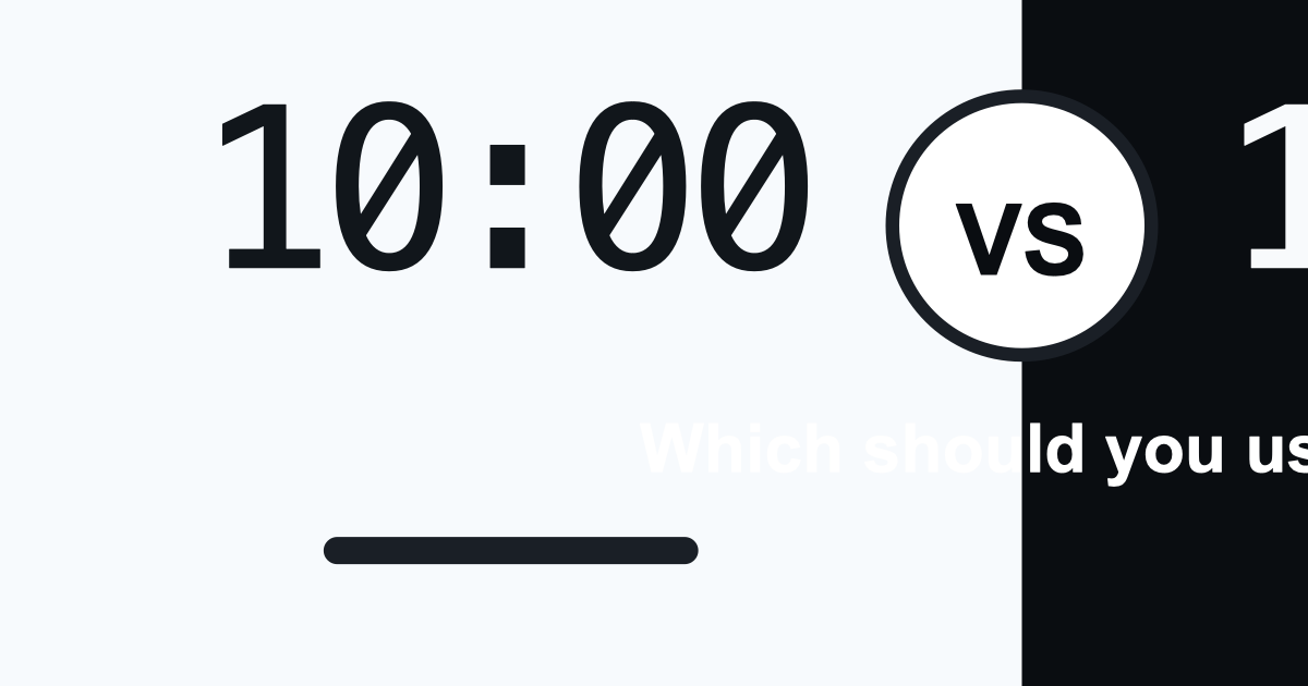 White Screen Countdown Timer vs Black Screen: Which to Use?